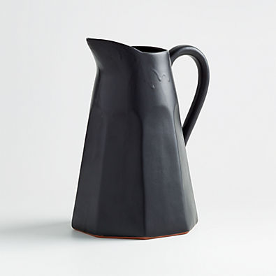 View Stevey 103-oz. Black Pitcher by Leanne Ford details