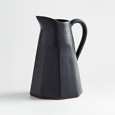 Stevey 103-oz. Black Pitcher by Leanne Ford