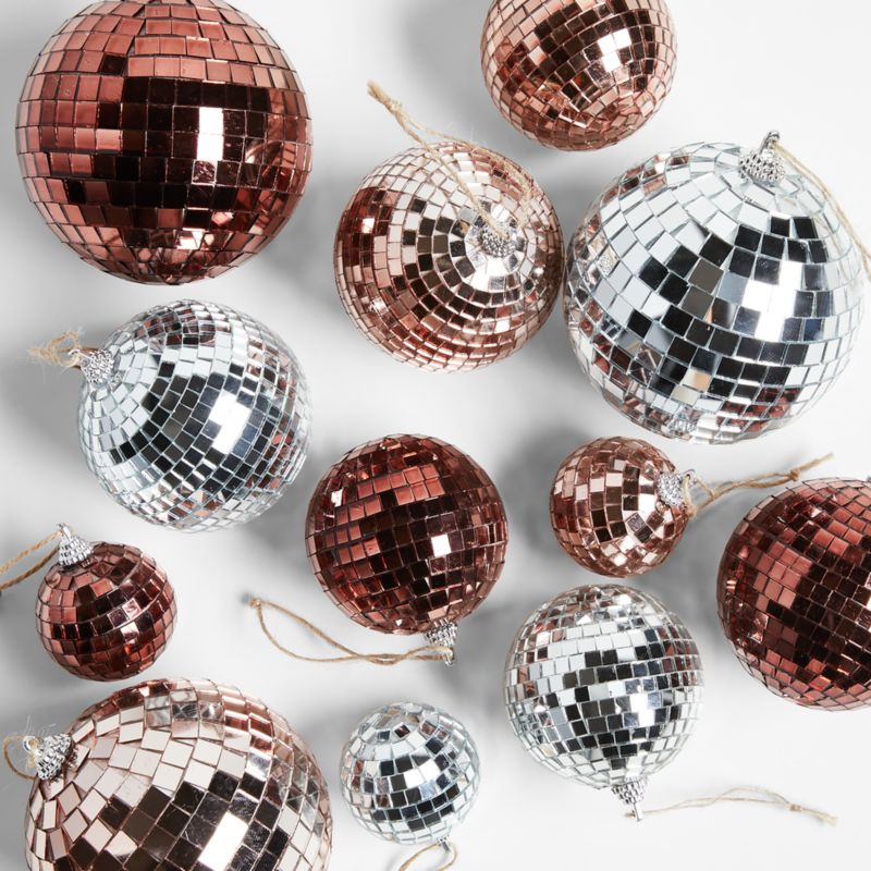 Stevey Disco Ball Christmas Tree Ornaments by Leanne Ford, Set of 12 - image 0 of 9