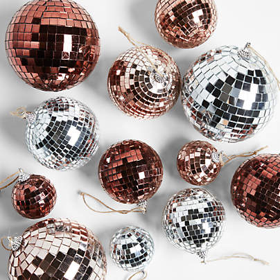 Stevey Disco Ball Christmas Tree Ornaments by Leanne Ford, Set of 12