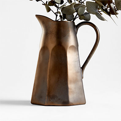 View Stevey Metallic Pitcher by Leanne Ford details