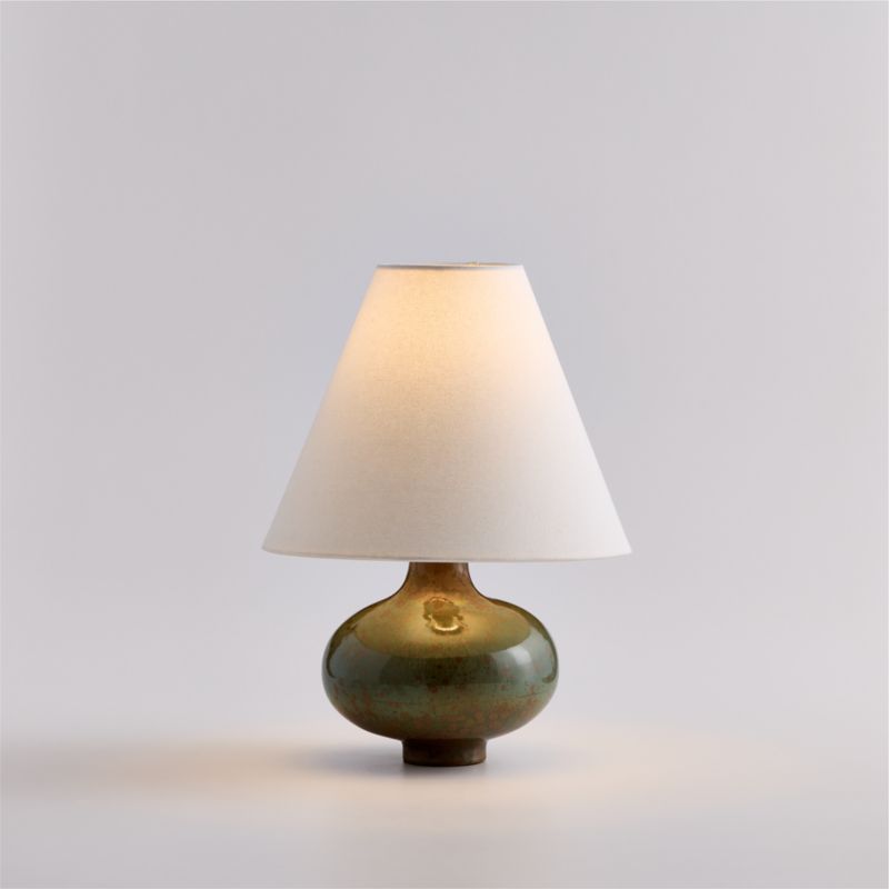 Stafford Lichen Ceramic Table Lamp with Fabric Shade 18" - image 1 of 8