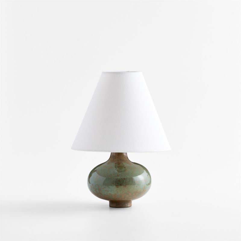 Stafford Lichen Ceramic Table Lamp with Fabric Shade 18" - image 2 of 8