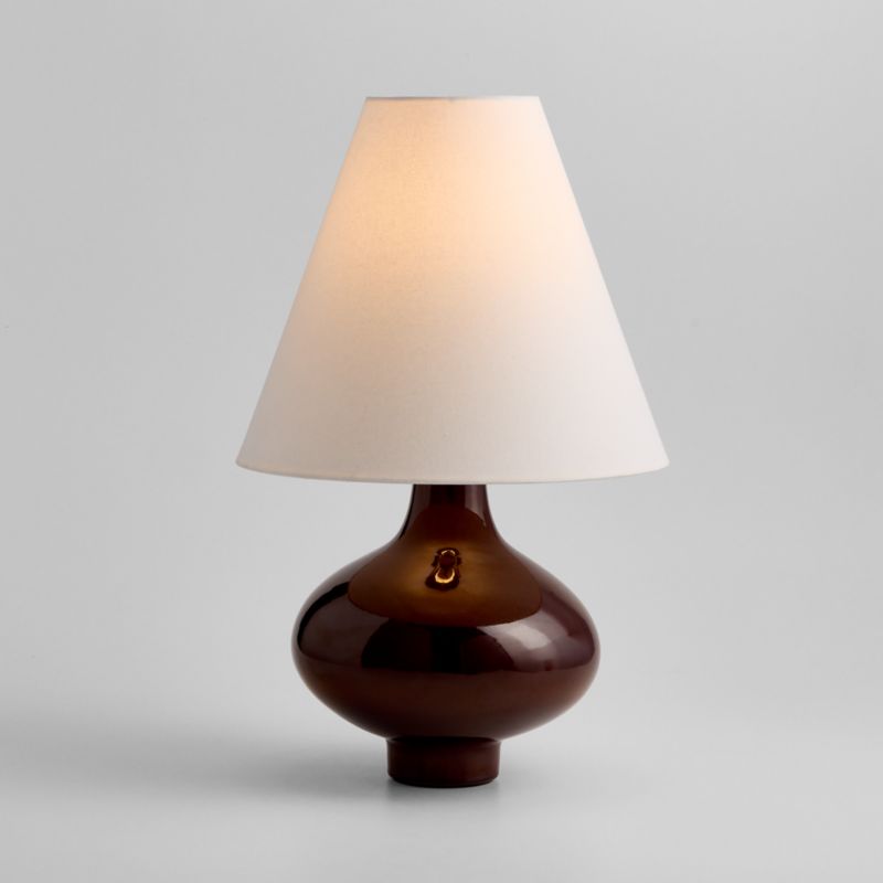 Stafford Bordeaux Ceramic Table Lamp with Fabric Shade 24" - image 1 of 8