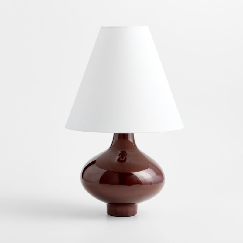 Stafford Bordeaux Ceramic Table Lamp with Fabric Shade 24" - image 2 of 8