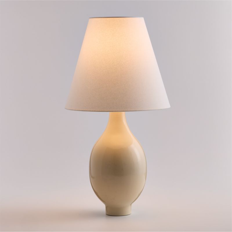 Stafford Ivory Ceramic Table Lamp with Fabric Shade 29.5" - image 1 of 8