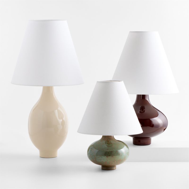 Stafford Lichen Ceramic Table Lamp with Fabric Shade 18" - image 6 of 8