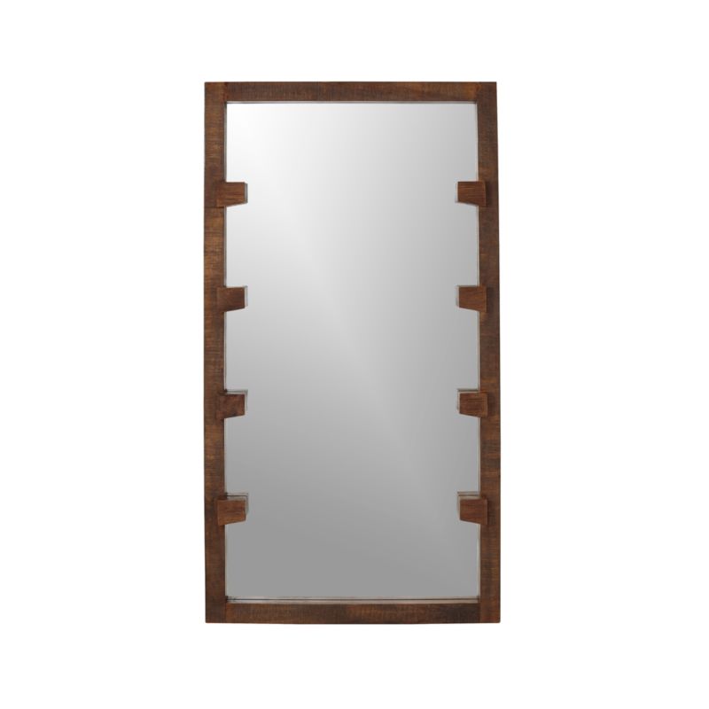 Stilt Dark Brown Wood Floor Mirror 44"x81" - image 4 of 5