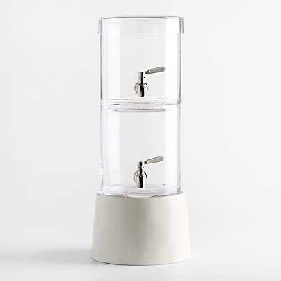 Stacking 2-Gallon Glass Cold Drink Dispenser with Marin Stand
