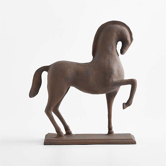 Standing Horse Metal Decorative Sculpture
