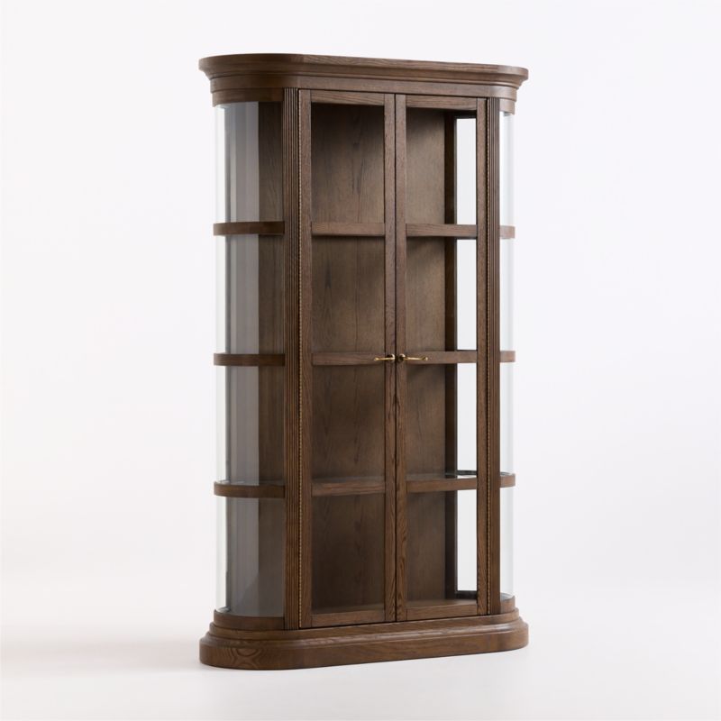 Stanton 45" Brown Oak Wood Storage Cabinet - image 4 of 8