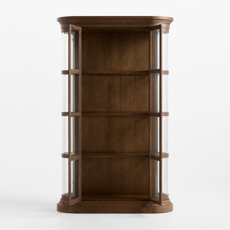 Stanton 45" Brown Oak Wood Storage Cabinet - image 3 of 8
