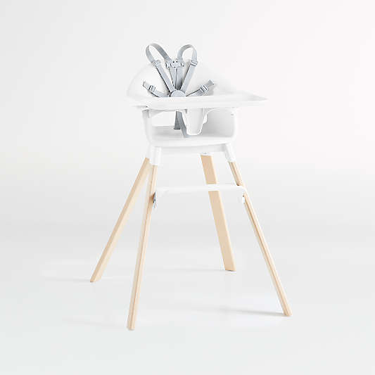 Stokke Clikk White High Chair with Adjustable Footrest