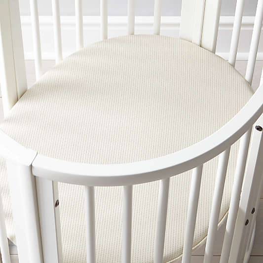 Stokke® Sleepi Mattress by Colgate Organic Cotton Oval Mini Crib Mattress