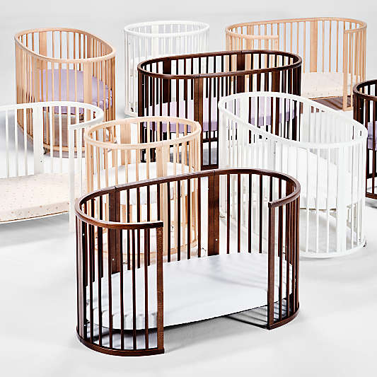 Stokke ® Sleepi ™ Warm Brown Wood Mini Crib Bed Extension