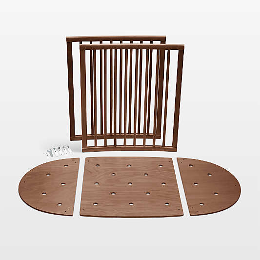 Stokke ® Sleepi ™ Warm Brown Wood Mini Crib Bed Extension