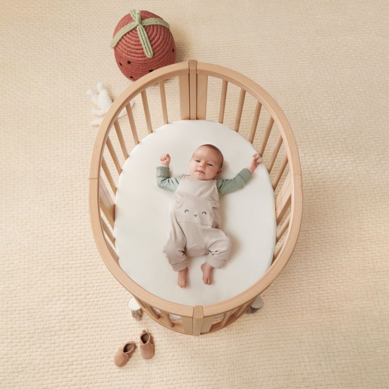 Stokke ® Sleepi ™ Natural Wood Convertible Mini Crib with Mattress - image 2 of 8