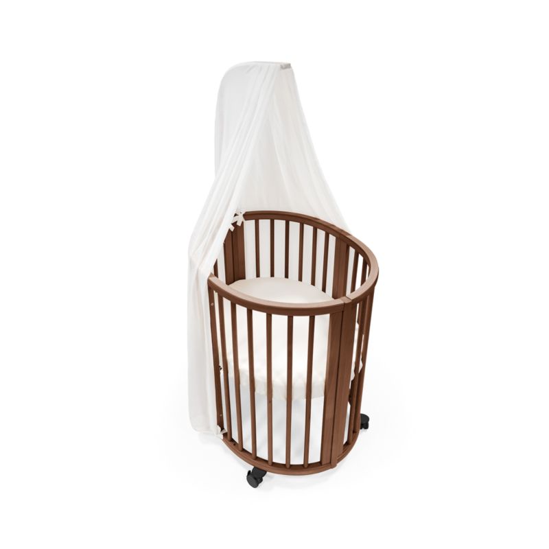 Stokke ® Sleepi®™ Warm Brown Wood Convertible Mini Crib with Mattress - image 4 of 8
