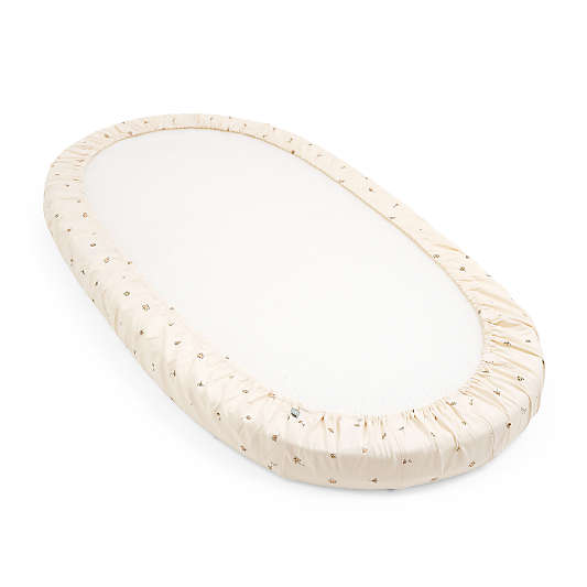 Stokke ® Sleepi ™ Flower Ecru Bed Fitted Sheet