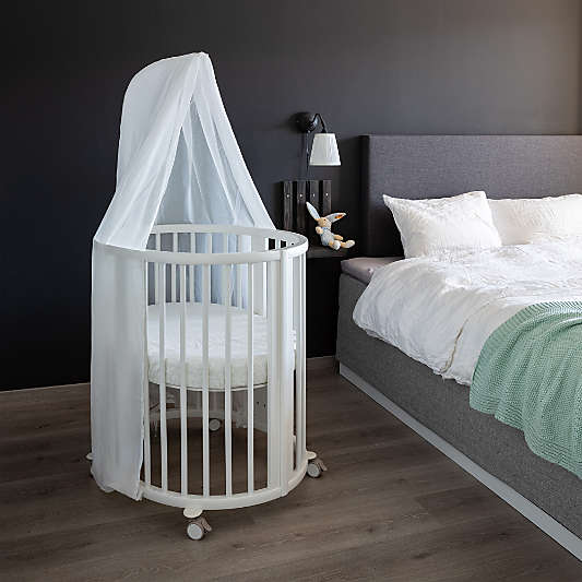 Stokke ® Sleepi ™ White Wood Crib Drape Rod
