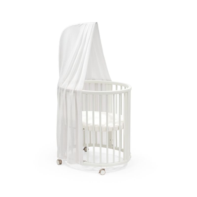 Stokke ® Sleepi ™ White Wood Convertible Mini Crib with Mattress - image 3 of 6