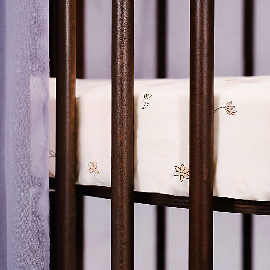Stokke ® Sleepi ™ Flower Ecru Mini Crib Fitted Sheet