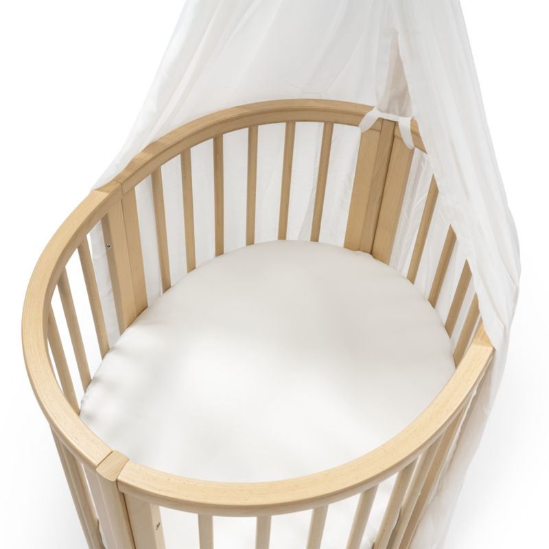 Stokke ® Sleepi ™White Mini Crib Fitted Sheet - image 3 of 4