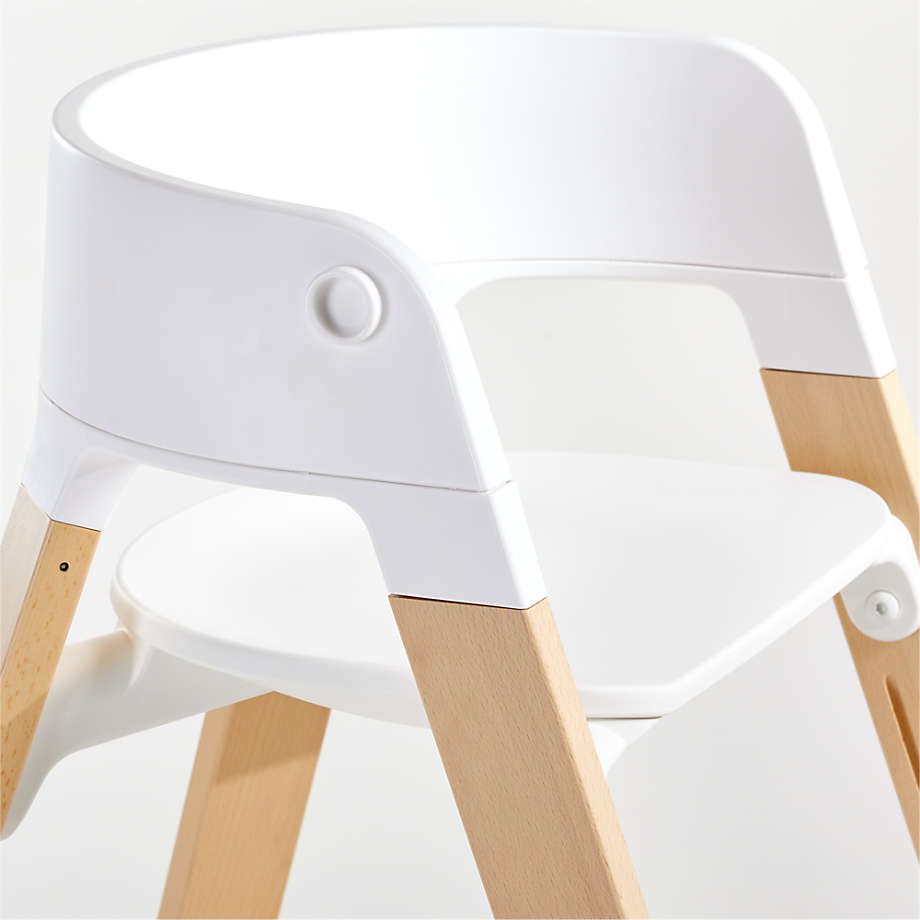 Stokke Steps White/Natural High Chair Complete + Reviews | Crate