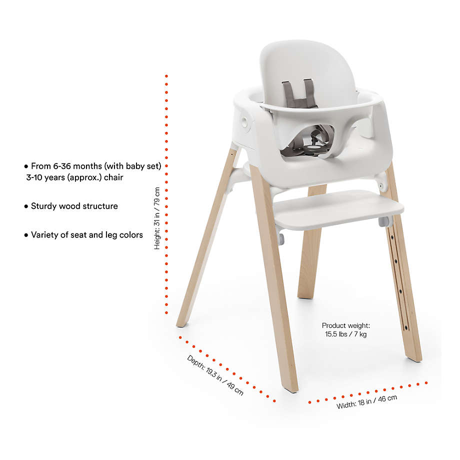 Tripp Trapp® High Chair, Hazy Grey