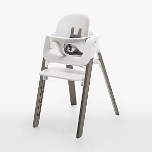 Miniature MINI White Metal Baby High Chair B-day Xmas Gift 