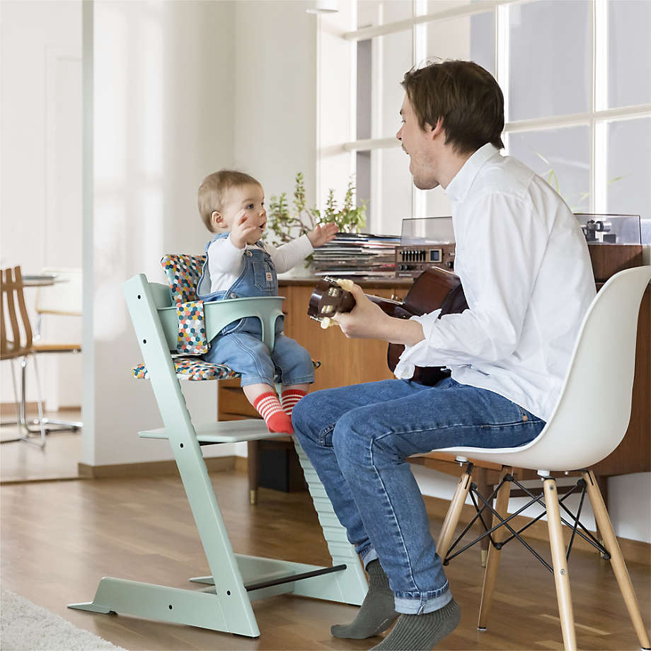 Tecnología Faial familia Stokke Tripp Trapp Soft Mint Green Wood Baby & Toddler High Chair + Reviews  | Crate & Kids