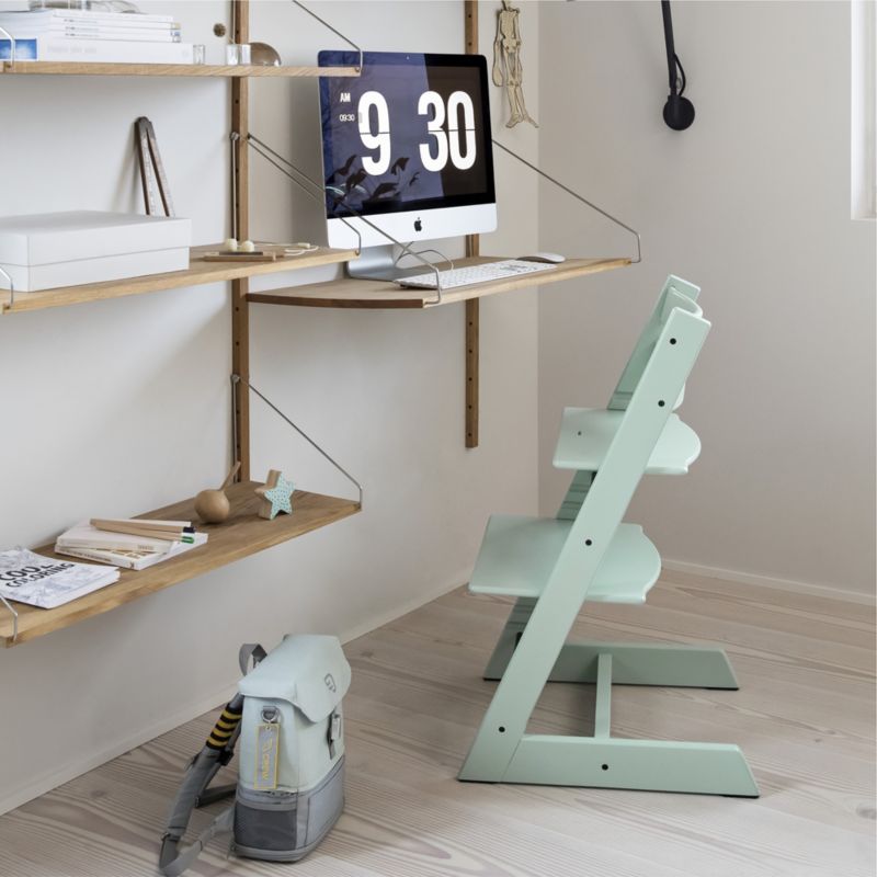 Stokke® Tripp Trapp® Soft Mint Green Wood Baby High Chair - image 1 of 5