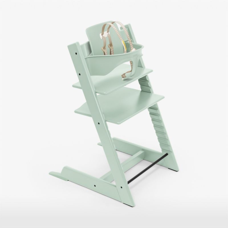 Stokke® Tripp Trapp® Soft Mint Green Wood Baby High Chair - image 0 of 5