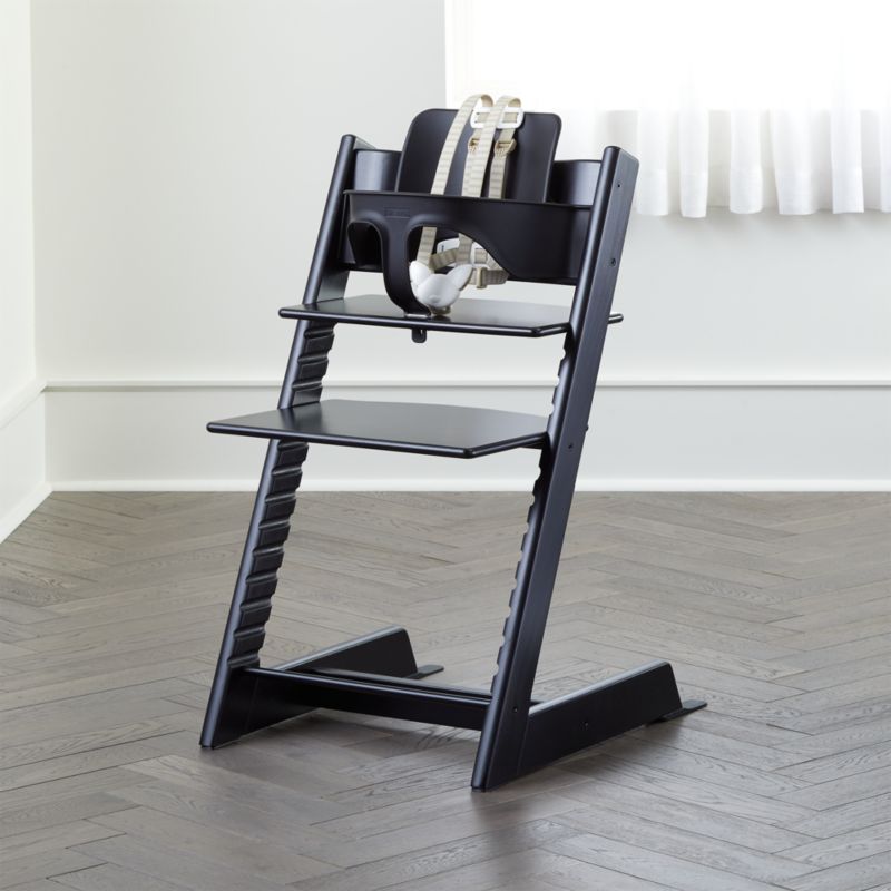 Stokke Tripp Trapp Black Wood Baby Toddler High Chair