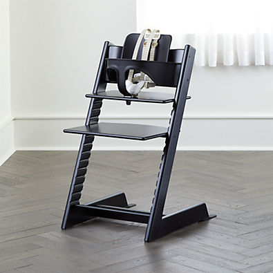View Stokke® Tripp Trapp® Black Wood Baby High Chair details