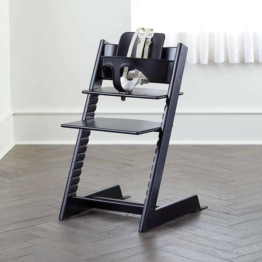 Black Tripp Trapp By Stokke High Chair Reviews Crate And Barrel Canada