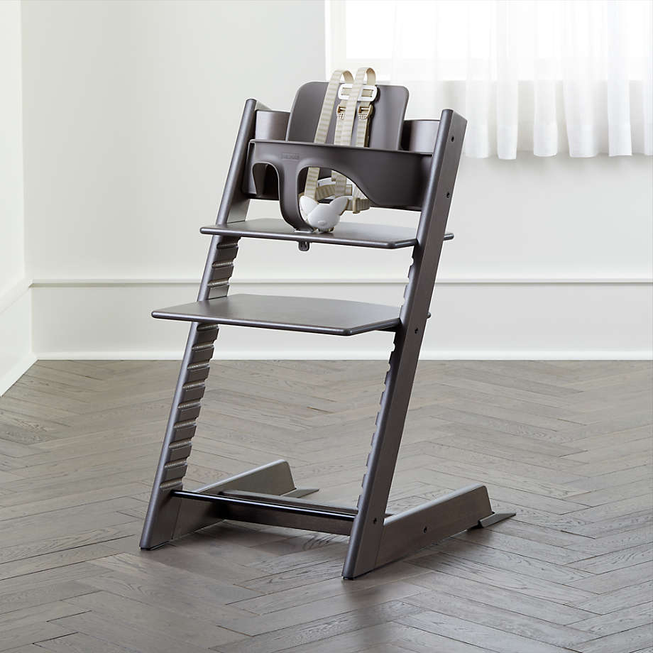 Crate&Barrel Tripp Trapp® by Stokke® High Chair Hazy Grey