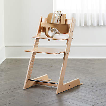 Tripp Trapp Natural Wood Baby & Toddler High Chair + Reviews | Crate & Kids