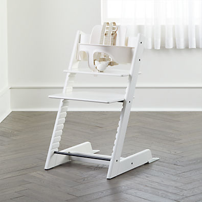 View Stokke® Tripp Trapp® White Wood Baby High Chair details