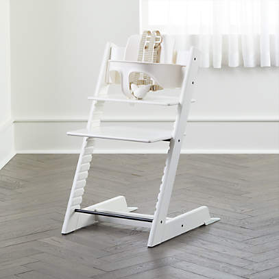 Stokke Tripp Trapp White Wood Baby & Toddler High Chair + Reviews