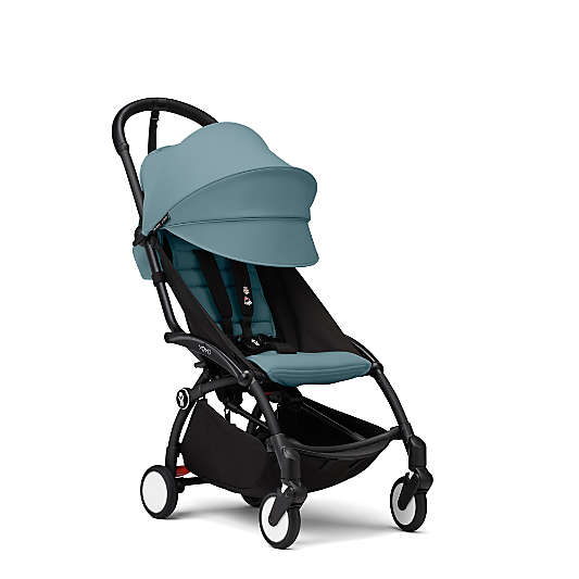 Stokke ® YOYO³ ® 6+ Months Aqua on Black Baby Stroller