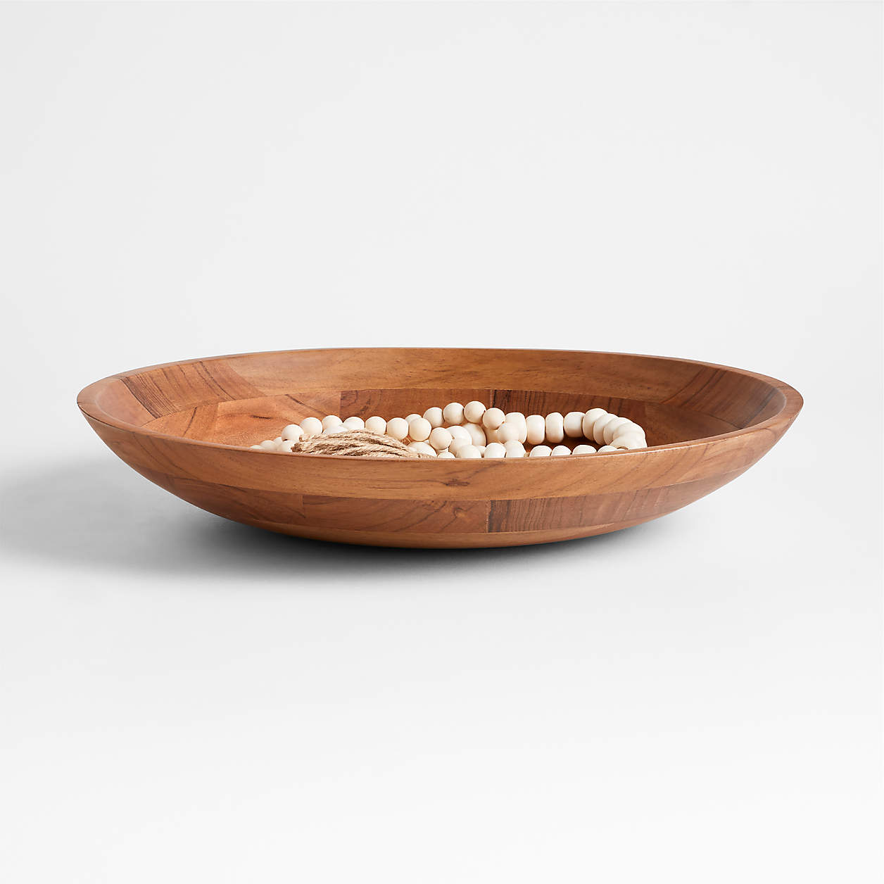 Stol Acacia Wood Decorative Centerpiece Bowl 18" | Crate & Barrel