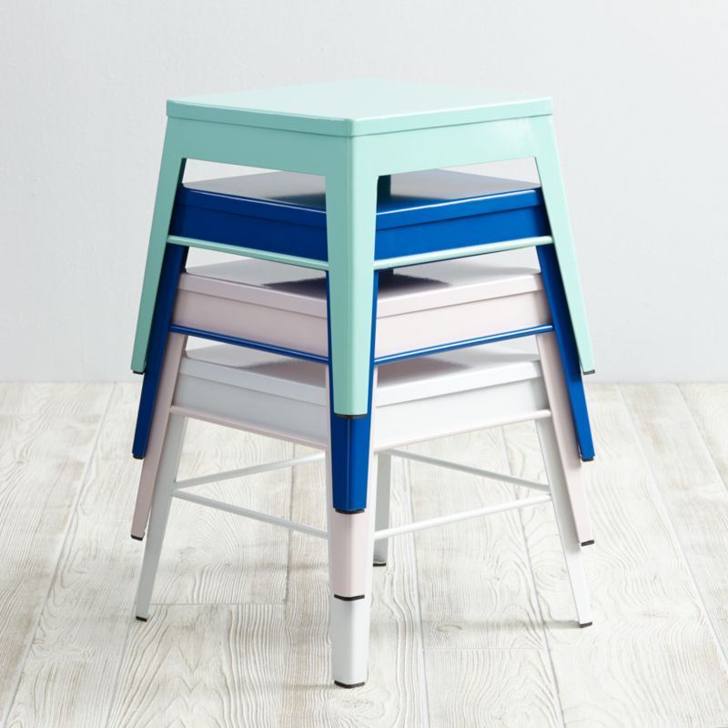 Squared Up Steel Kids White Step Stool - image 11 of 16