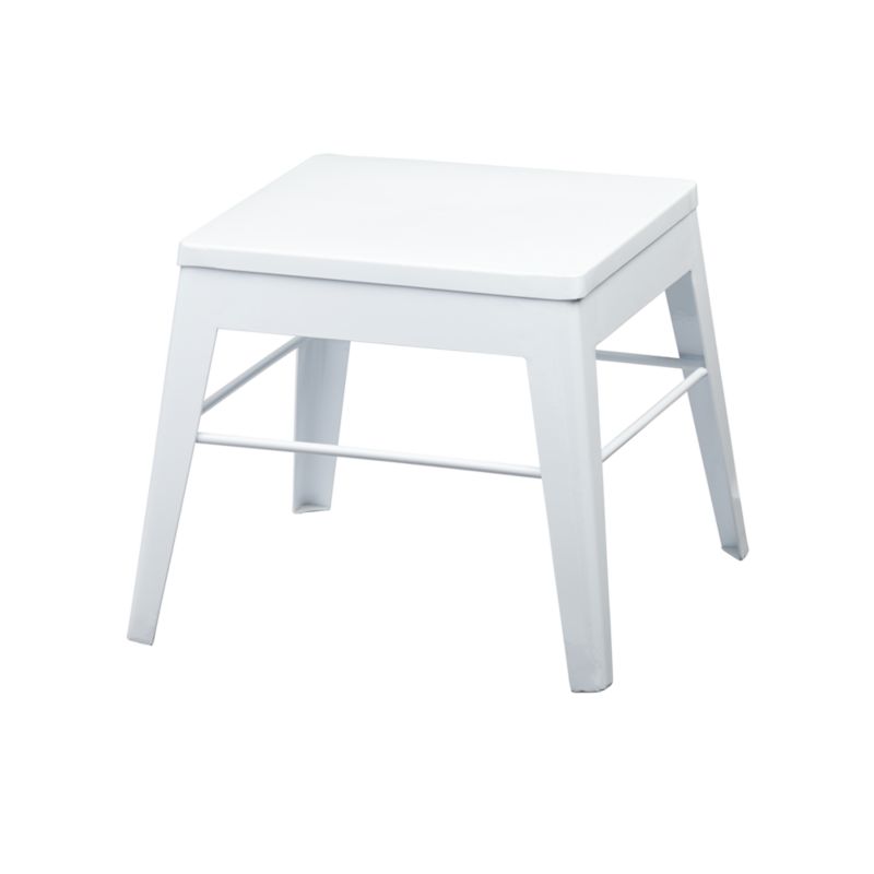 Squared Up Steel Kids White Step Stool - image 8 of 16