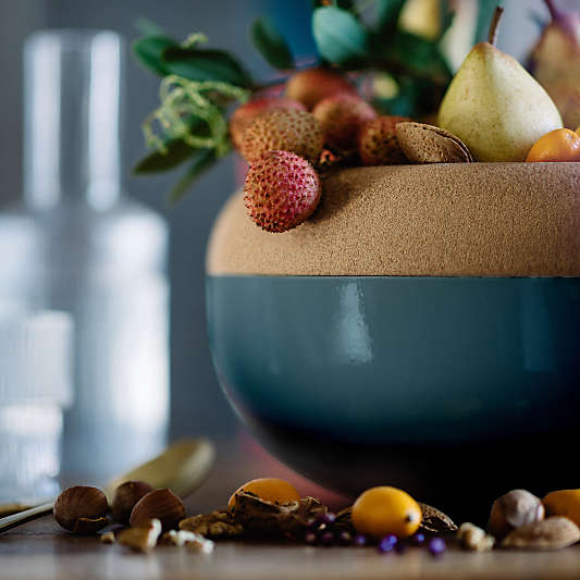 Emile Henry Blue Flame Deep Fruit Storage Bowl