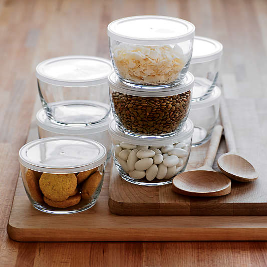 Clear Glass Bowl with Lid