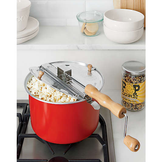Red Stovetop Popcorn Popper