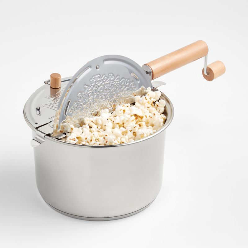 Stovetop Popcorn Popper Black | Crate & Barrel