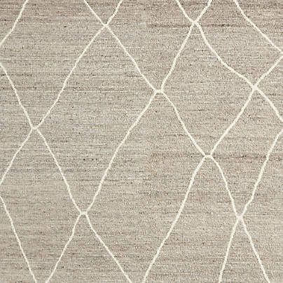 Innsbruck Wool Stone Grey Area Rug 10'x14' + Reviews | Crate & Barrel