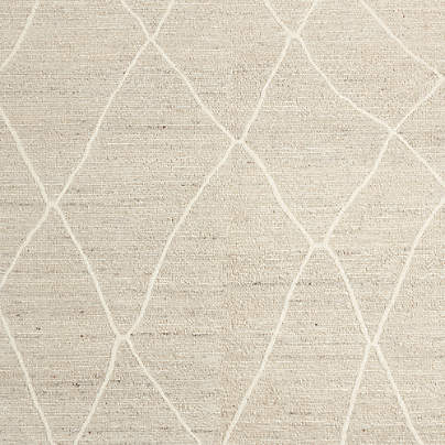 Stowe Wool Handwoven Taupe Moroccan-Style Rug Swatch 12"x18"